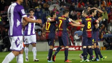 «Барселона» обыгрывает с минимальным счетом «Вальядолид»