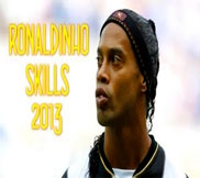 Роналдиньо (Ronaldinho) - Лучшие моменты 2013! Голы, передачи, проходы, дриблинг, трюки!