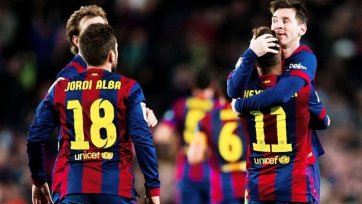 «Барселона» в каталонском дерби разгромила «Эспаньол»