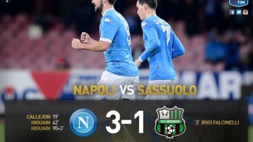 «Наполи» одержал волевую победу над «Сассуоло»