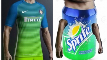 Фанаты «Интера» считают, что новая третья футболка клуба напоминает банку Sprite