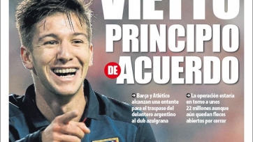 Mundo Deportivo: Вьетто продолжит карьеру в «Барсе», стороны обо всём договорились