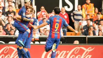 «Барселона» вырвала победу у «Валенсии»