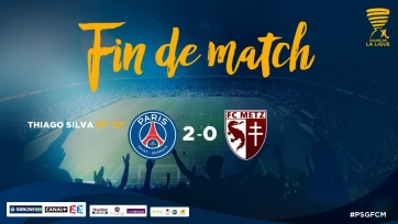 ПСЖ уверенно переиграл «Метц» и вышел в полуфинал Кубка французской Лиги