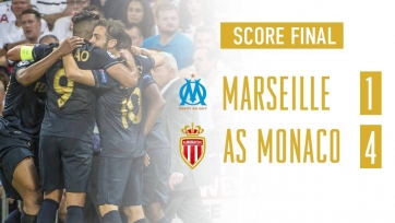 «Марсель» пропустил четыре мяча на «Велодроме» от «Монако»