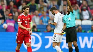 Юрий Жирков избежал дисквалификации за красную карточку против Мексики