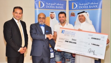 Хави Эрнандес выиграл 1 миллион катарских риалов в лотерее банка