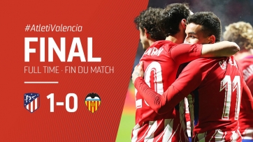 «Атлетико» одолел «Валенсию» благодаря голу Корреа