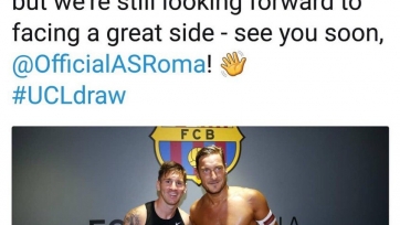 «Барселона» и «Рома» через профили в твиттере поприветствовали друг друга