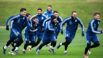 Игроки сборной Аргентины спели вместе со своими фанатами (видео)