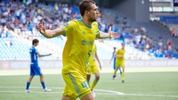Болельщики «Астаны» признали лучшим голом июня удар Муртазаева в ворота «Кайрата»