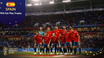 Сборная Испании завоевала награду «Честной игры»