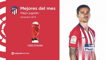 Гризманн признан лучшим игроком Ла Лиги в декабре 