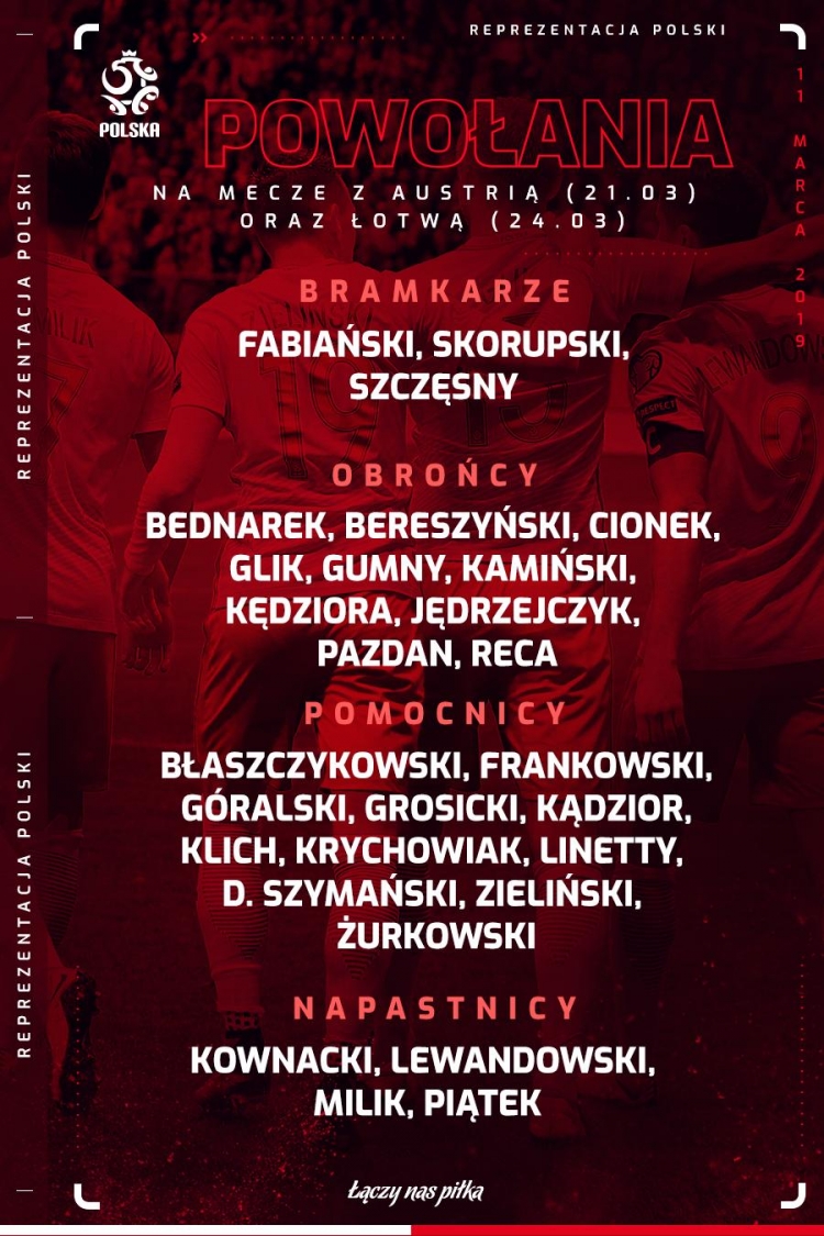 Левандовски, Крыховяк, Пентек и еще 25 футболистов вызваны в сборную Польши