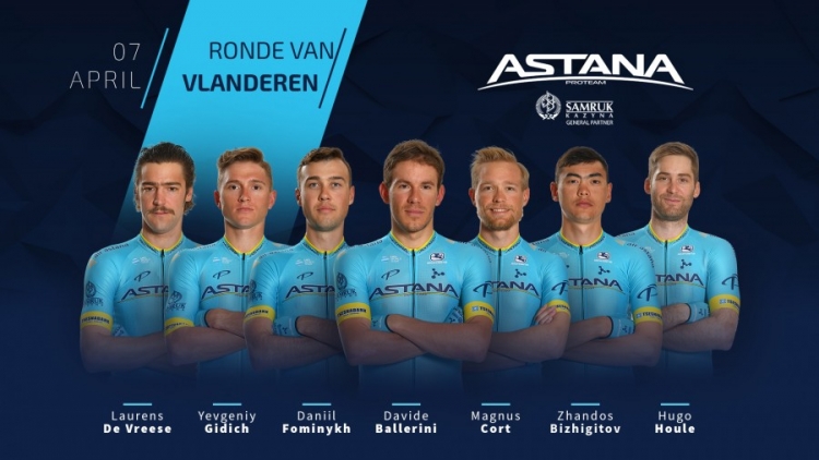 «Астана» огласила свой состав на «Тур Фландрии»
