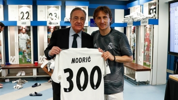 Модрич провел 300-й матч в составе «Реала»