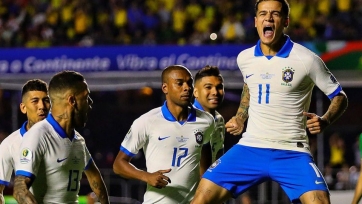 Коутиньо становится автором первого гола сборной Бразилии на третьем турнире кряду