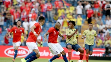 Колумбия и Чили в спарринге обошлись без сильнейшего