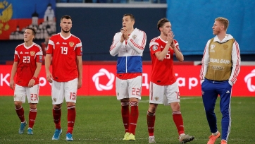 Сборная России осталась на 38-м месте в рейтинге ФИФА