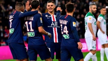 «ПСЖ» неприлично разгромил «Сент-Этьен» в четвертьфинале Кубка Франции
