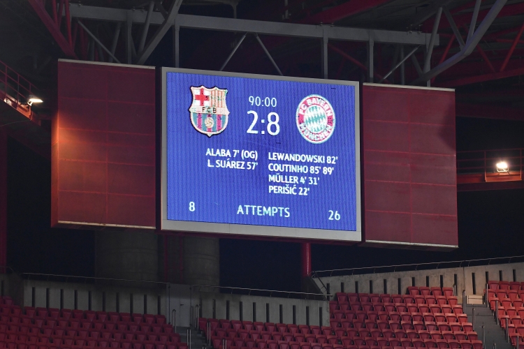 «Бавария» унизила «Барселону» в четвертьфинале Лиги чемпионов