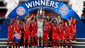 Ликование игроков «Баварии» - победителей Лиги чемпионов-2019/2020. Фото и видео