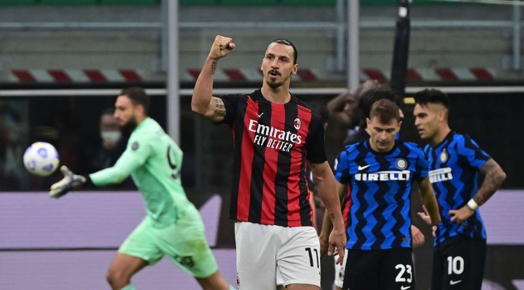 «Милан» благодаря дублю Ибрагимовича выиграл дерби у «Интера»
