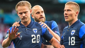 Игроки сборной Финляндии не праздновали свой гол в ворота Дании