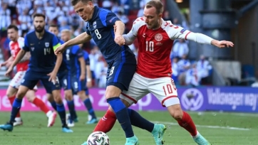 Эриксен назван игроком матча Дания – Финляндия