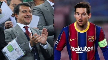 Лапорта: «Хотел бы, чтобы Месси согласился продлить контракт с «Барселоной» как можно скорее»
