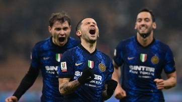 «Интер» в овертайме одолел «Эмполи» и пробился в четвертьфинал Кубка Италии