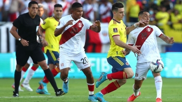 Отбор на ЧМ-2022. Колумбия проиграла Перу, Венесуэла разбила Боливию
