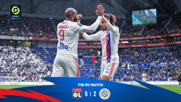 «Лион» в матче с 7-ю голами обыграл «Монпелье»