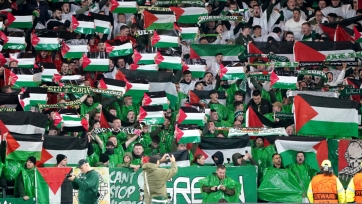 УЕФА оштрафовал «Селтик» за флаги Палестины на трибунах стадиона